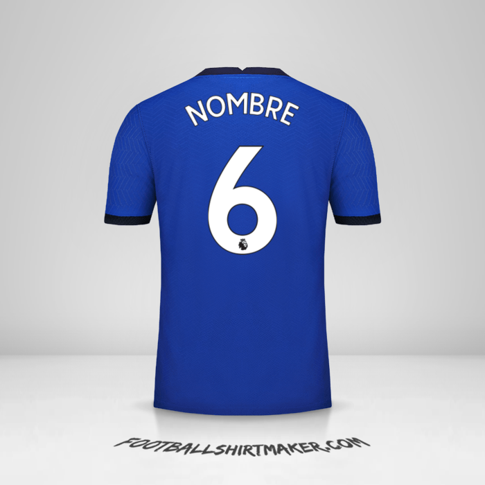 Jersey Chelsea 2020/21 -  nombre - 6