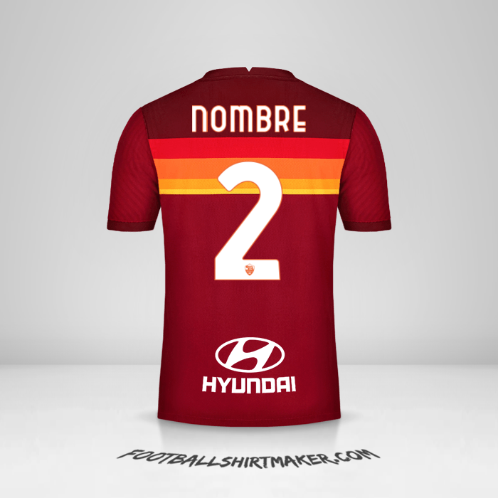 Jersey AS Roma 2020/21 -  nombre - 2
