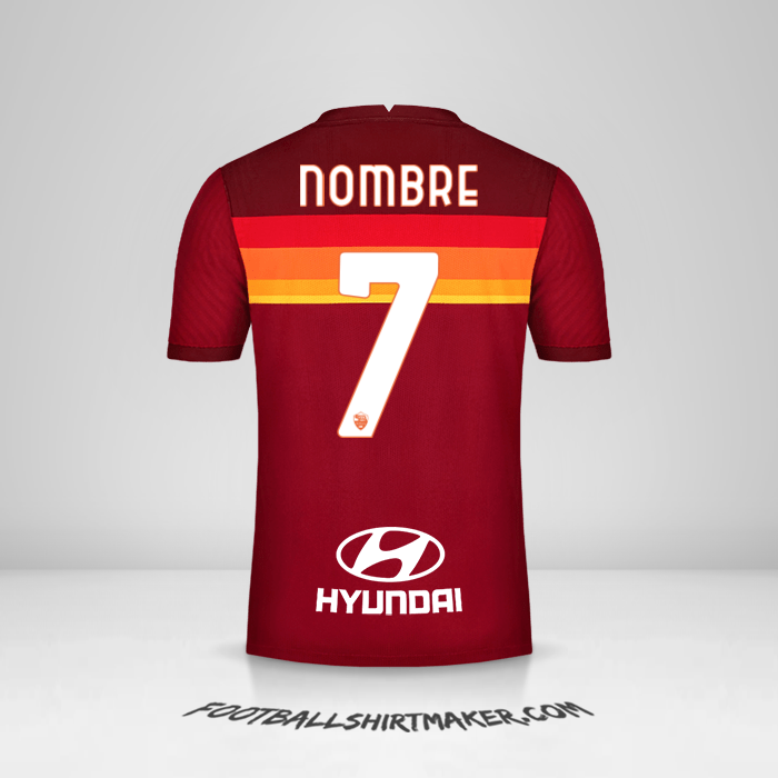 Camiseta AS Roma 2020/21 -  nombre - 7