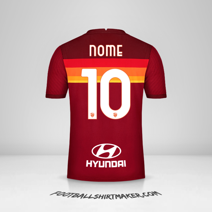 Maglia AS Roma 2020/21 -  nome - 10