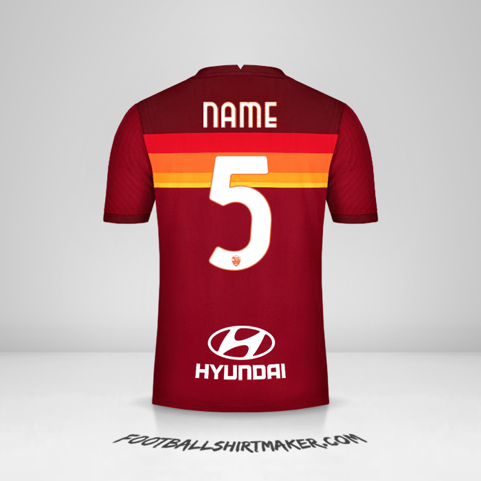 Shirt AS Roma 2020/21 -  name - 5