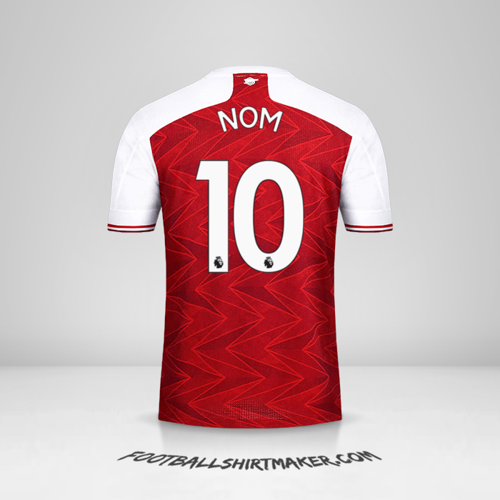 Maillot Arsenal 2020/21 -  nom - 10