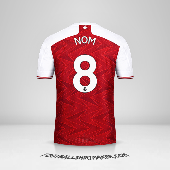 Maillot Arsenal 2020/21 -  nom - 8