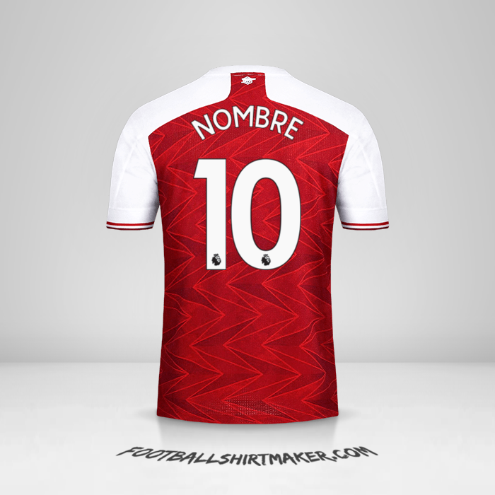 Jersey Arsenal 2020/21 -  nombre - 10