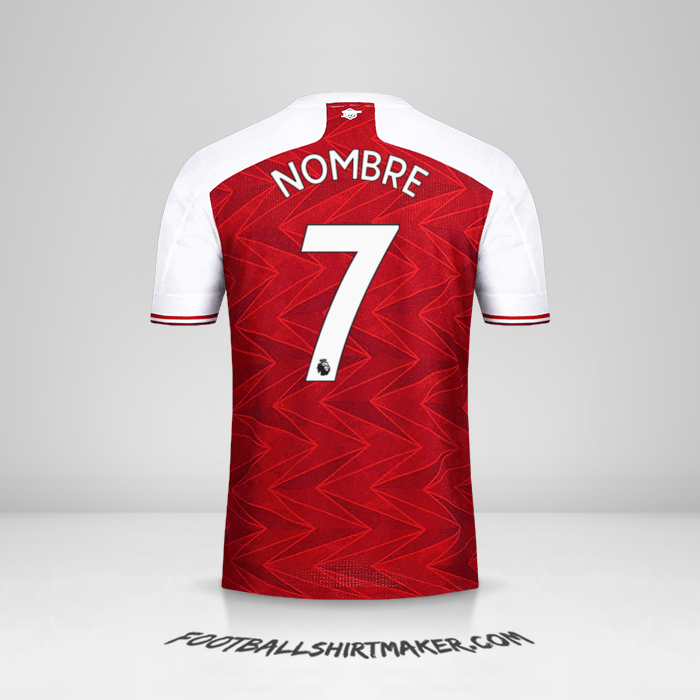 Jersey Arsenal 2020/21 -  nombre - 7