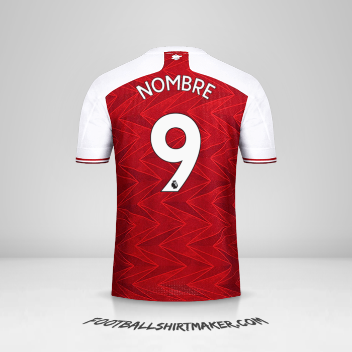 Jersey Arsenal 2020/21 -  nombre - 9