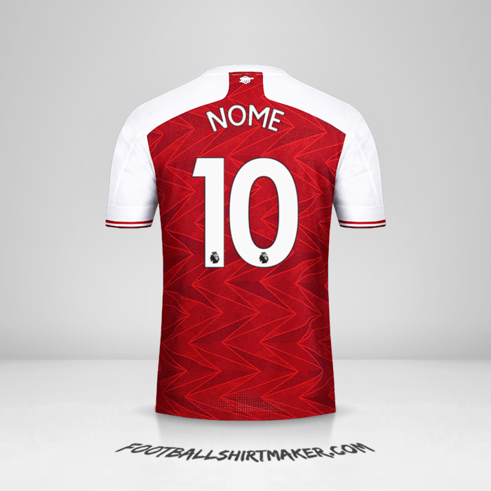 Camisa Arsenal 2020/21 -  nome - 10