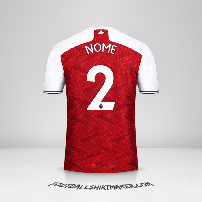 Camisa Arsenal 2020/21 -  nome - 2