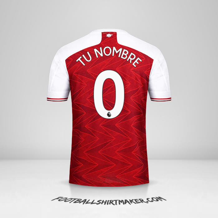 Camiseta Arsenal 2020/21 -  tu nombre - 0