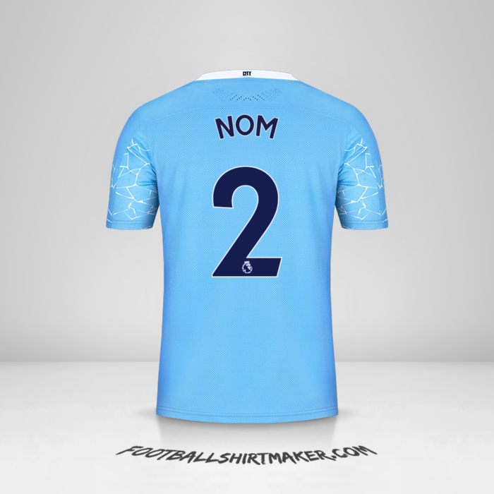Maillot Manchester City 2020/21 -  nom - 2