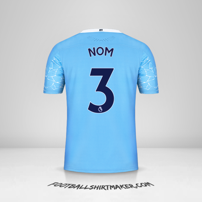 Maillot Manchester City 2020/21 -  nom - 3