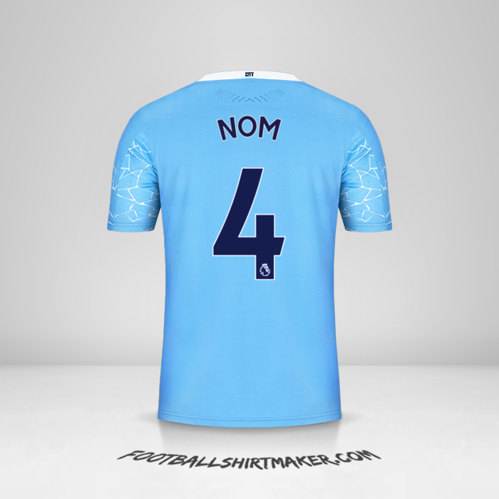 Maillot Manchester City 2020/21 -  nom - 4