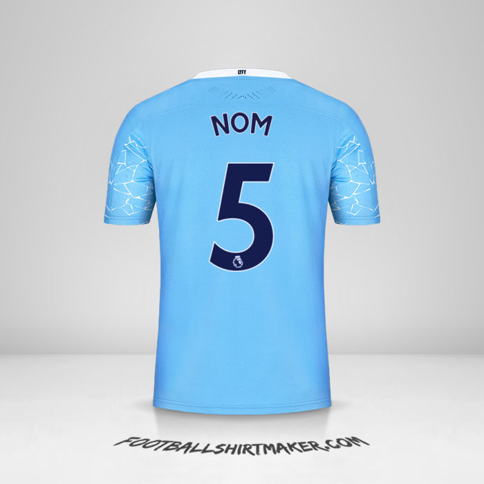 Maillot Manchester City 2020/21 -  nom - 5