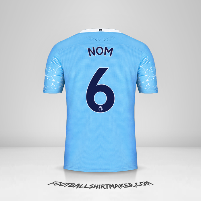 Maillot Manchester City 2020/21 -  nom - 6