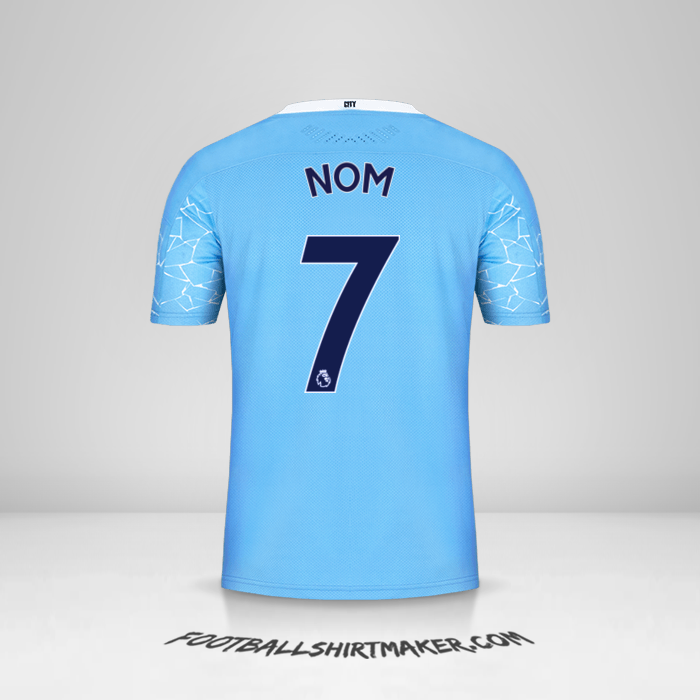 Maillot Manchester City 2020/21 -  nom - 7
