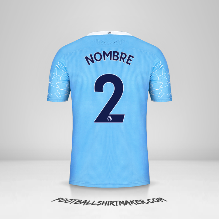 Jersey Manchester City 2020/21 -  nombre - 2