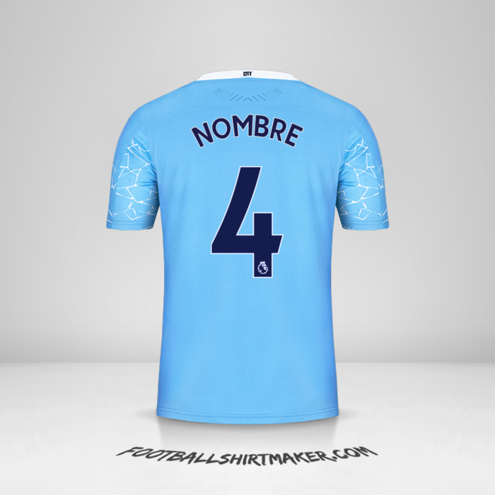 Camiseta Manchester City 2020/21 -  nombre - 4
