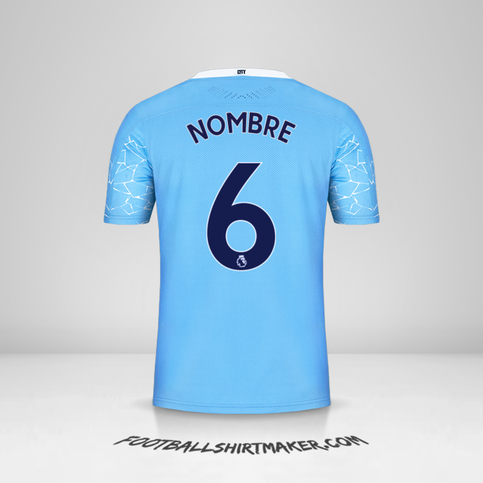 Jersey Manchester City 2020/21 -  nombre - 6