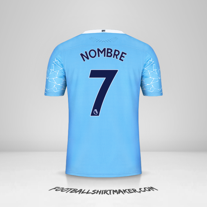 Jersey Manchester City 2020/21 -  nombre - 7
