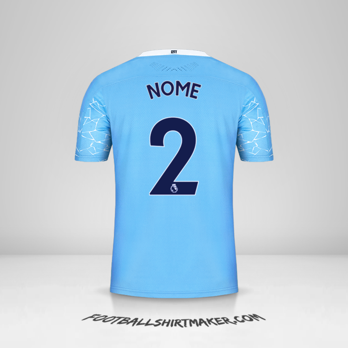 Camisa Manchester City 2020/21 -  nome - 2