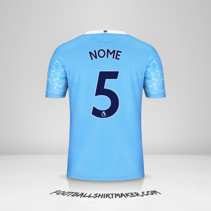 Camisa Manchester City 2020/21 -  nome - 5