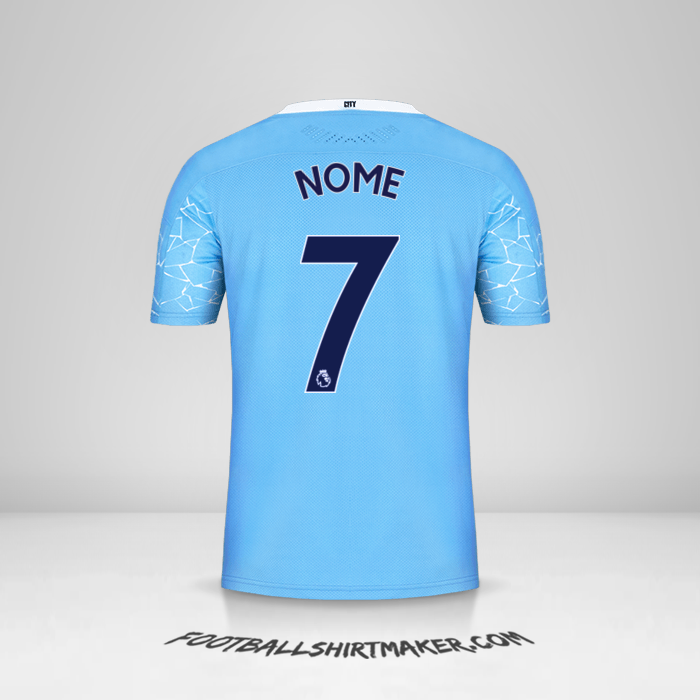 Camisola Manchester City 2020/21 -  nome - 7