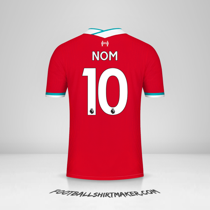 Maillot Liverpool FC 2020/21 -  nom - 10