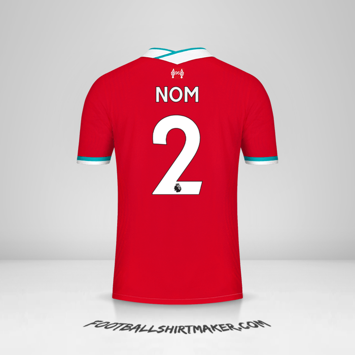 Maillot Liverpool FC 2020/21 -  nom - 2