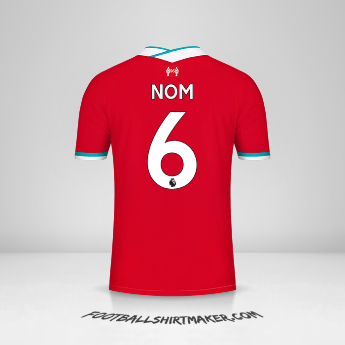 Maillot Liverpool FC 2020/21 -  nom - 6