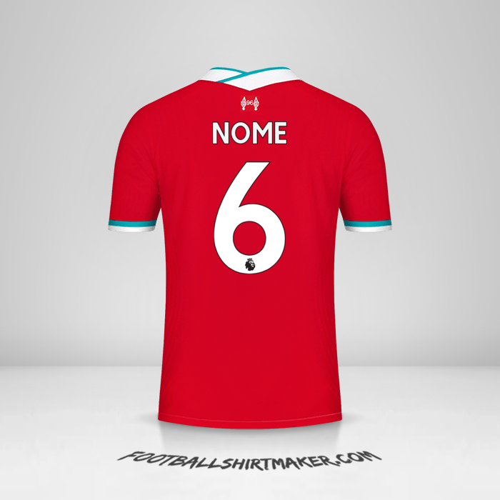 Camisa Liverpool FC 2020/21 -  nome - 6