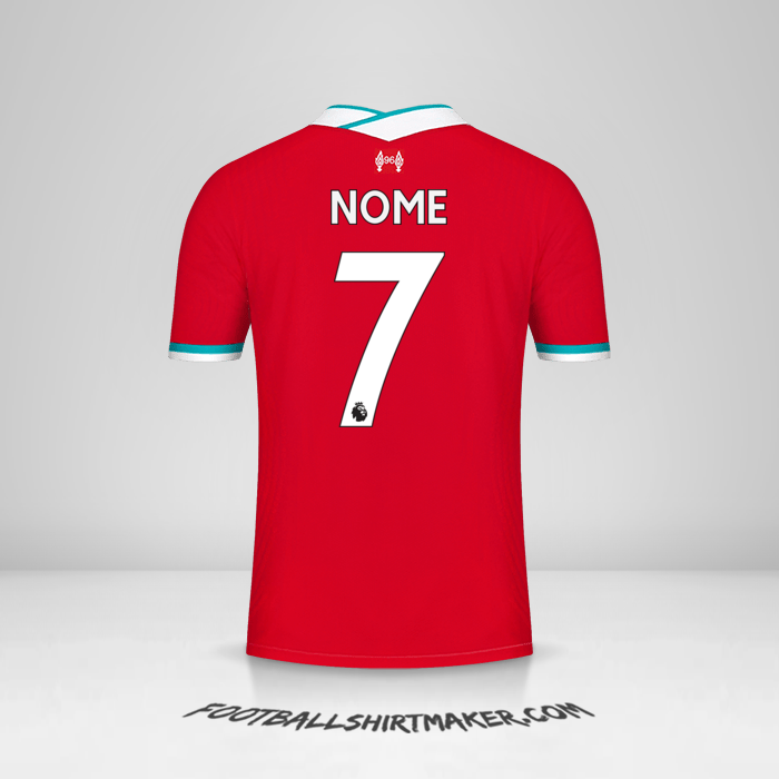 Camisa Liverpool FC 2020/21 -  nome - 7