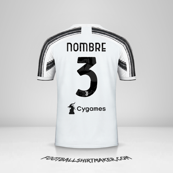 Jersey Juventus FC 2020/21 -  nombre - 3