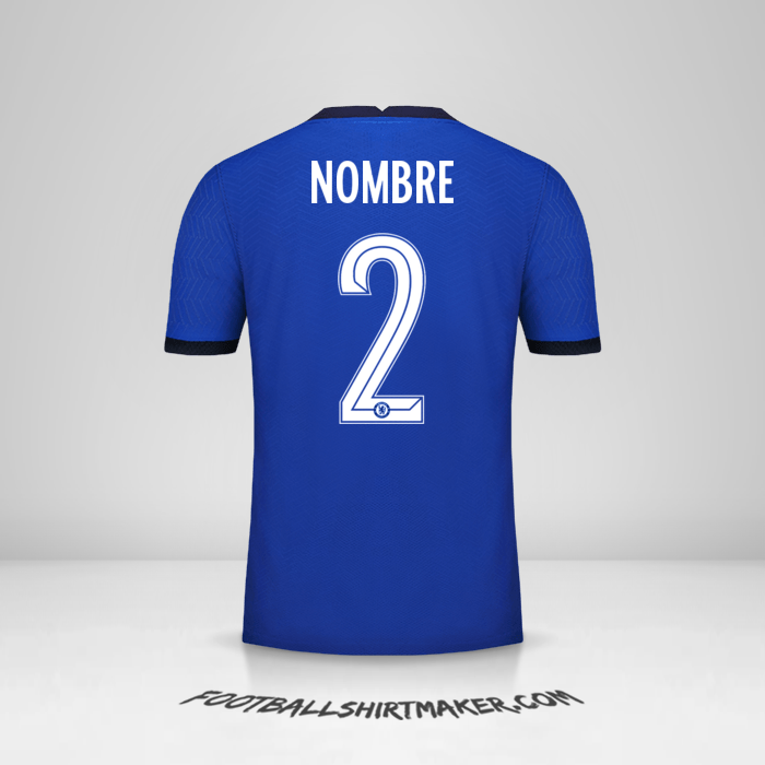 Jersey Chelsea Cup 2020/21 -  nombre - 2