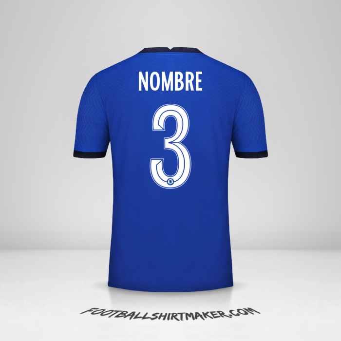 Jersey Chelsea Cup 2020/21 -  nombre - 3