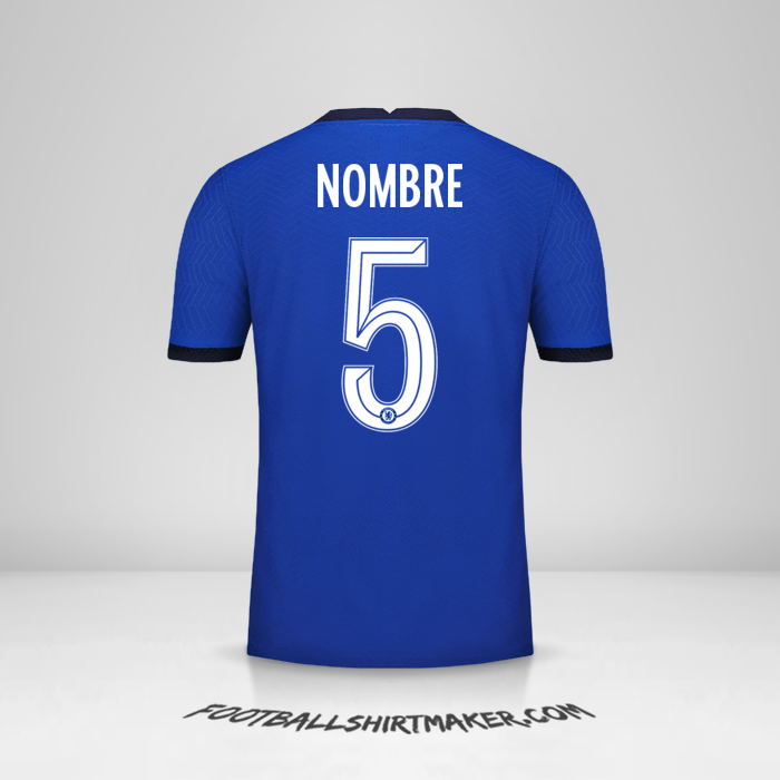 Jersey Chelsea Cup 2020/21 -  nombre - 5
