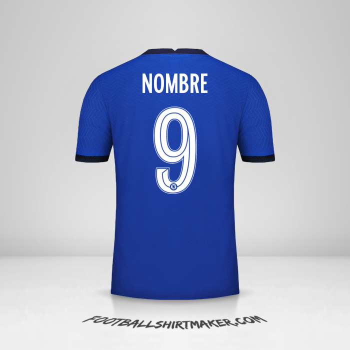 Jersey Chelsea Cup 2020/21 -  nombre - 9