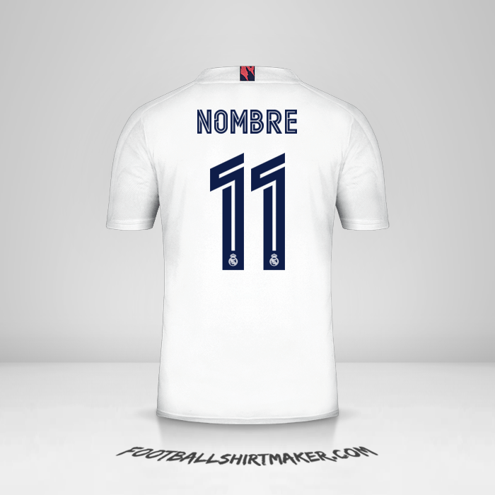Jersey Real Madrid CF Cup 2020/21 -  nombre - 11
