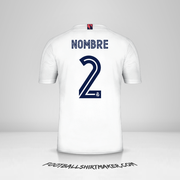 Jersey Real Madrid CF Cup 2020/21 -  nombre - 2