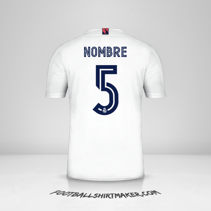 Camiseta Real Madrid CF Cup 2020/21 -  nombre - 5