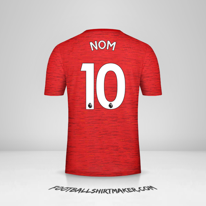 Maillot Manchester United 2020/21 -  nom - 10