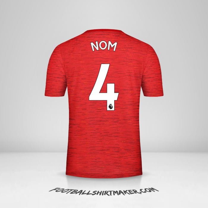 Maillot Manchester United 2020/21 -  nom - 4