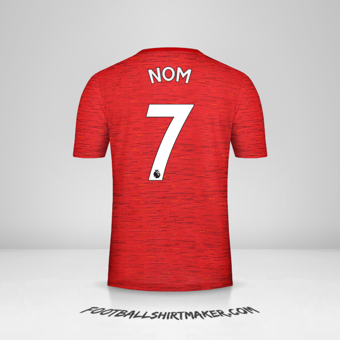 Maillot Manchester United 2020/21 -  nom - 7
