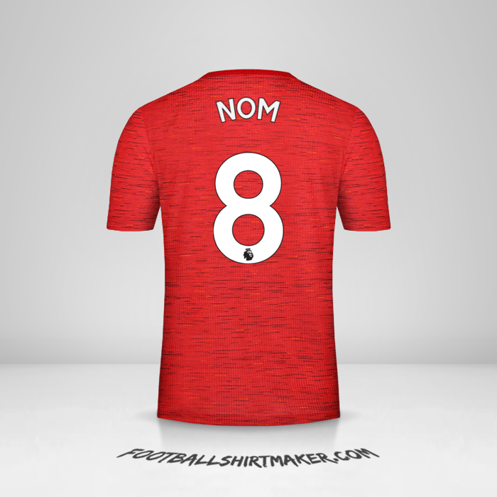 Maillot Manchester United 2020/21 -  nom - 8