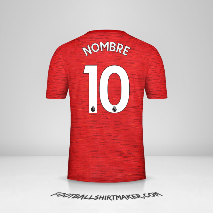 Jersey Manchester United 2020/21 -  nombre - 10