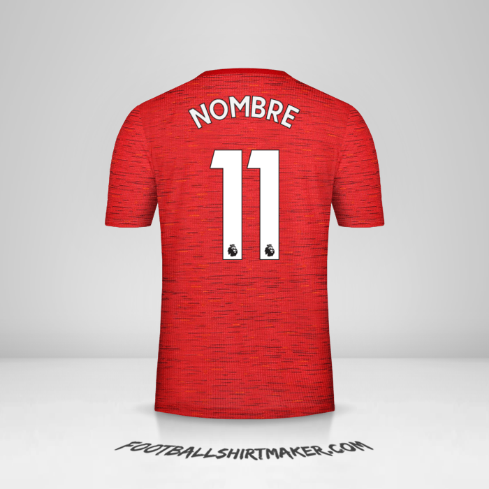 Camiseta Manchester United 2020/21 -  nombre - 11