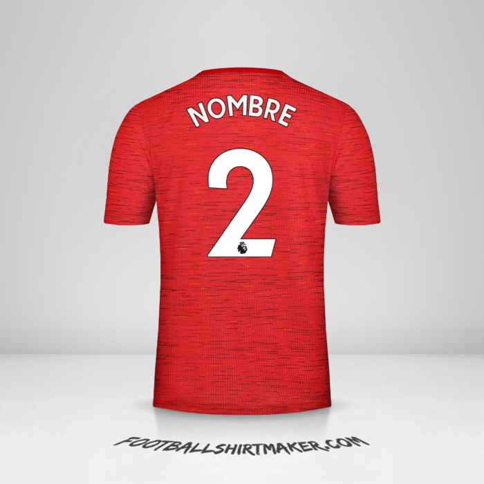 Jersey Manchester United 2020/21 -  nombre - 2