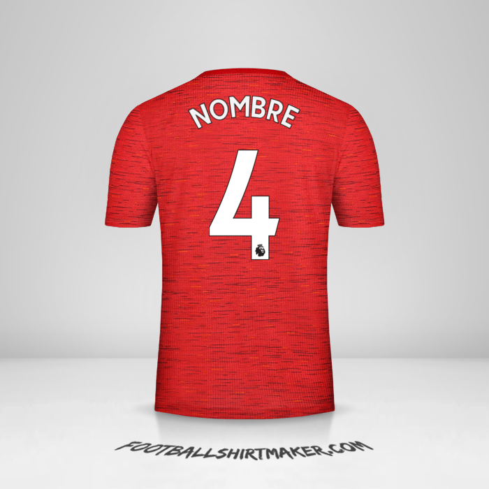 Camiseta Manchester United 2020/21 -  nombre - 4