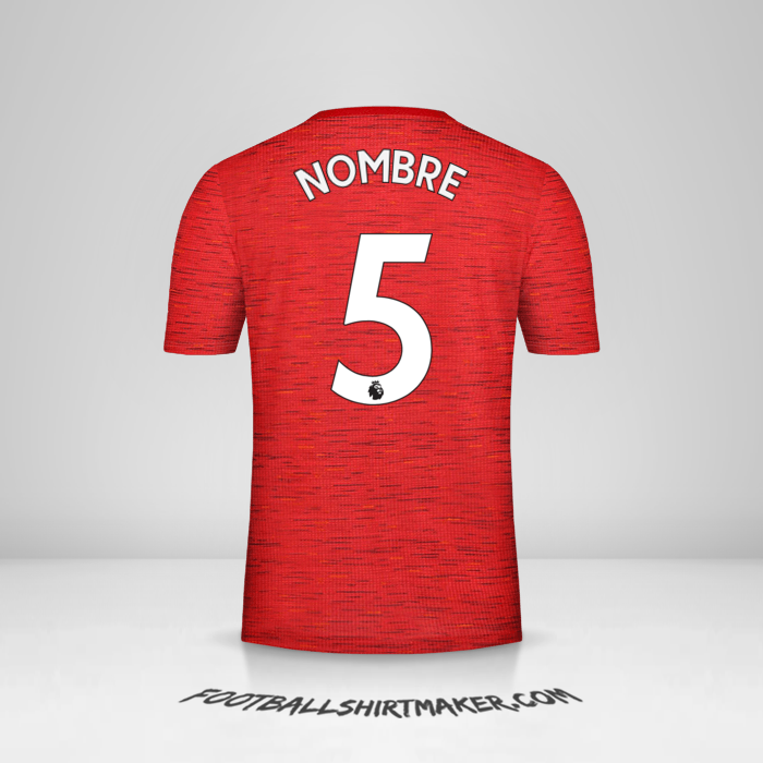 Jersey Manchester United 2020/21 -  nombre - 5