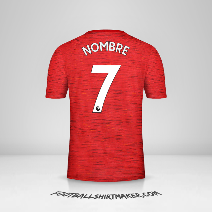 Jersey Manchester United 2020/21 -  nombre - 7