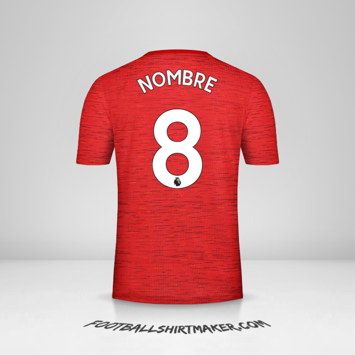 Jersey Manchester United 2020/21 -  nombre - 8